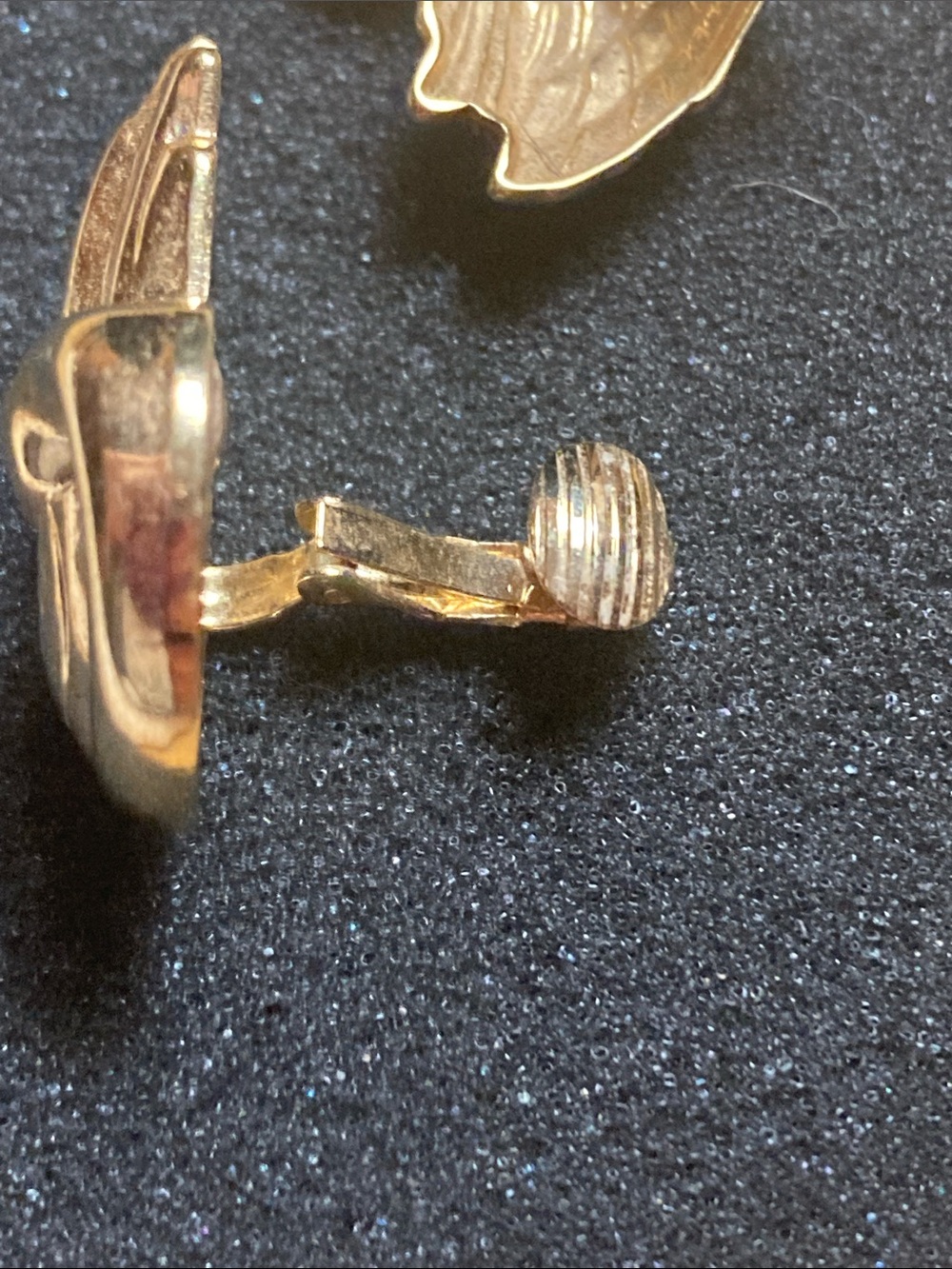 Gold Swan Wing Clip-On Earrings - Unbranded - Picture 5 of 6